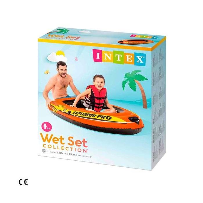 Intex Barca Hinchable Explorer Pro 50 137x85x23 cm para + 6 Años Intex Barca Hinchable Explorer Pro 50 137x85x23 cm para + 6 Años