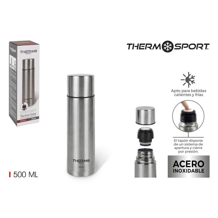 Termo Inox 500 ml Thermosport - Estilo Style (12 Unidades) Termo Inox 500 ml Thermosport - Estilo Style (12 Unidades)
