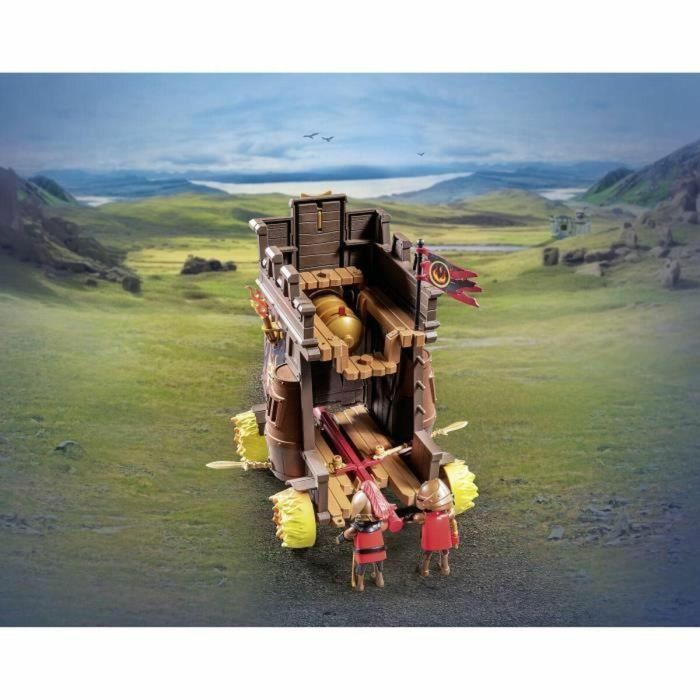 Playmobil Carro Combate Con Cañón Fuego - Set de Figuras y Accesorios para Aventuras de Caballeros 1