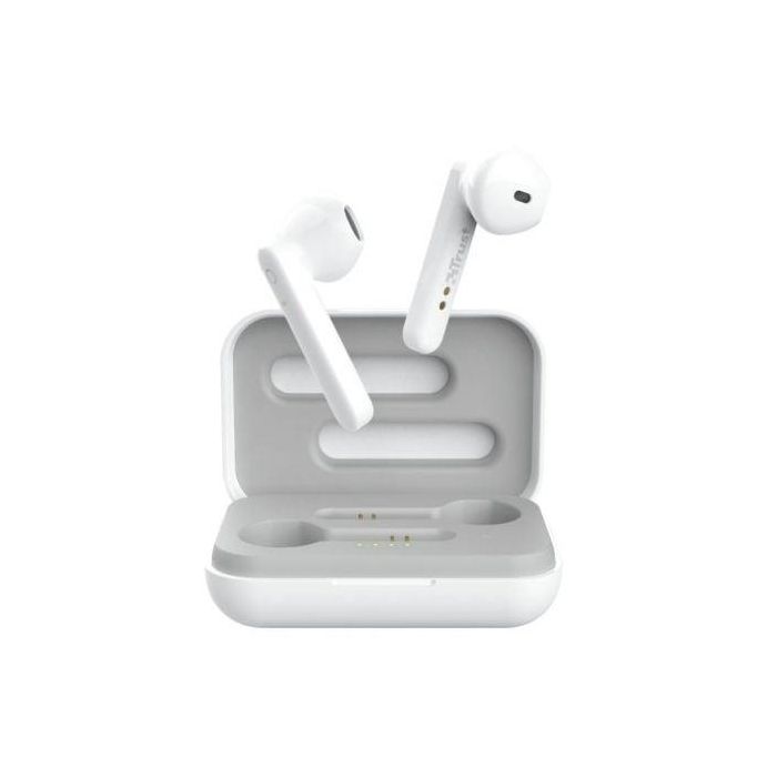 Auriculares Bluetooth Trust Primo Touch con estuche de carga/ Autonomía 4h/ Blancos Auriculares Bluetooth Trust Primo Touch con estuche de carga/ Autonomía 4h/ Blancos