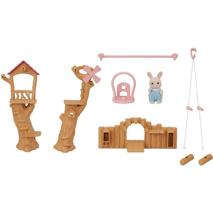 Sylvanian Families 5452 The Baby Zip Line Juego de Tirolina para Bebé 1