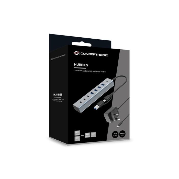 Hub Usb 3.0 Conceptronic Hubbies20 grp 7 4 Hub Usb 3.0 Conceptronic Hubbies20 grp 7 4