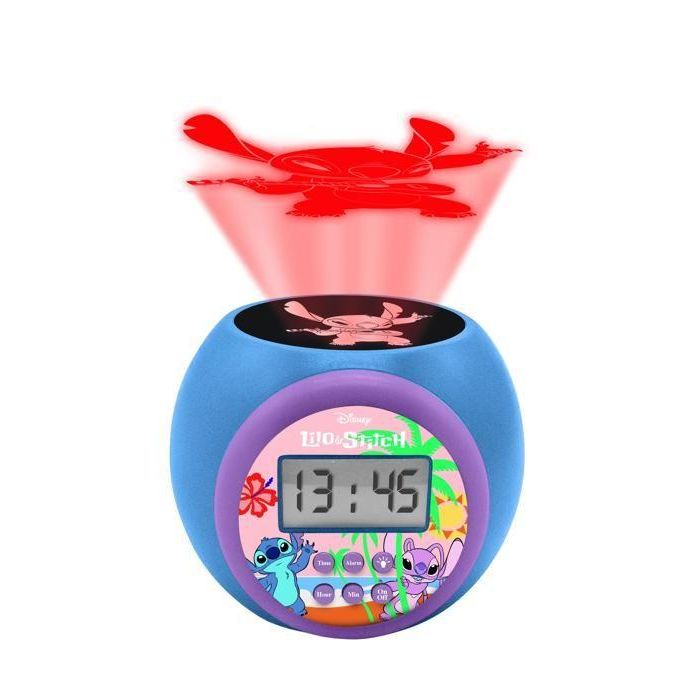 Lexibook Rl977D Reloj Despertador Proyector Disney Stitch con Luz Nocturna de 3 Colores 2 Lexibook Rl977D Reloj Despertador Proyector Disney Stitch con Luz Nocturna de 3 Colores 2