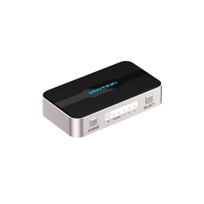 Vention AFFH0 Duplicador Splitter HDMI 1 Entrada Macho a 4 Salidas Hembra 4K@30Hz Conectores Dorados Gris Aluminio 1 Vention AFFH0 Duplicador Splitter HDMI 1 Entrada Macho a 4 Salidas Hembra 4K@30Hz Conectores Dorados Gris Aluminio 1