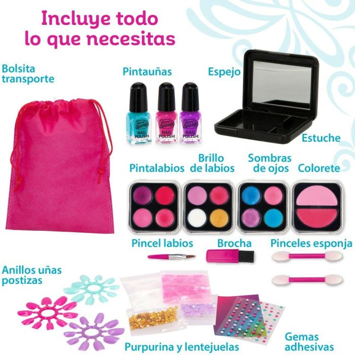 Set de Maquillaje Infantil Cra-Z-Art Shimmer 'n Sparkle Glam & Go 19 x 16 x 8 cm 4 Unidades 3 Set de Maquillaje Infantil Cra-Z-Art Shimmer 'n Sparkle Glam & Go 19 x 16 x 8 cm 4 Unidades 3