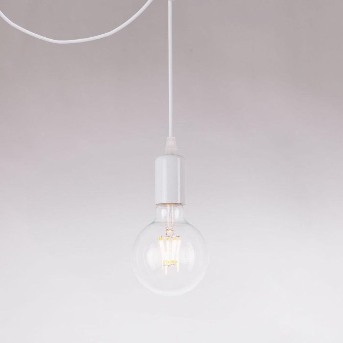 SKD-P80057 Lámpara Colgante Nagercoil Metal Retro Vintage para Bombillas LED Filamento, Cable Regulable Altura, Hogar y Negocios