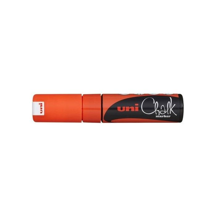 Marcador Tiza Liquida Uni-Ball Chalk Marker Pwe-8K 8.0 Mm Naranja (Set de 6)