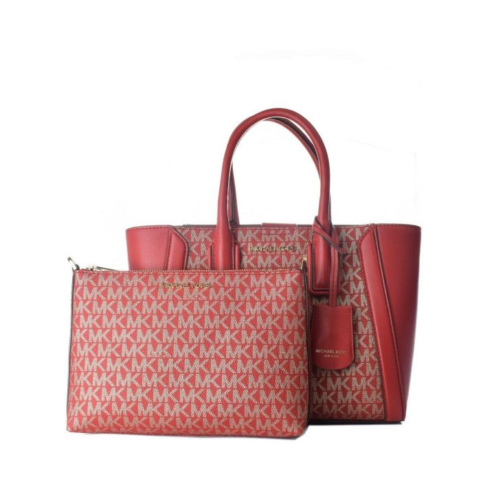 Bolso Mujer Michael Kors 35F2G6KC5V-CHILI-GLD Rojo 24 x 18 x 8 cm Bolso Mujer Michael Kors 35F2G6KC5V-CHILI-GLD Rojo 24 x 18 x 8 cm