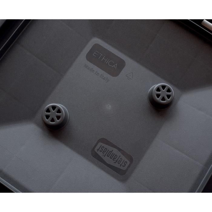 Stefanplast STE8003507688032 Jardinera Cuadrada con enrejado ETHICA Taupe 38 L 2