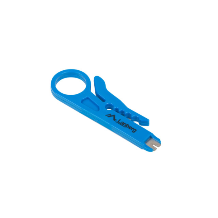 Lanberg NT-0103 Pelacables Universal para Cableado STP/UTP LAN, Computadora y Audio, Color Azul