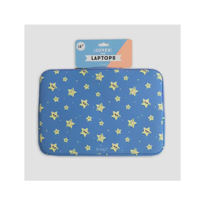 Mr.Wonderful Funda para Portátil 14' Estrellas, Wondee, Universal, Acolchada, 250x30x360 mm, Protección Antigolpes 6