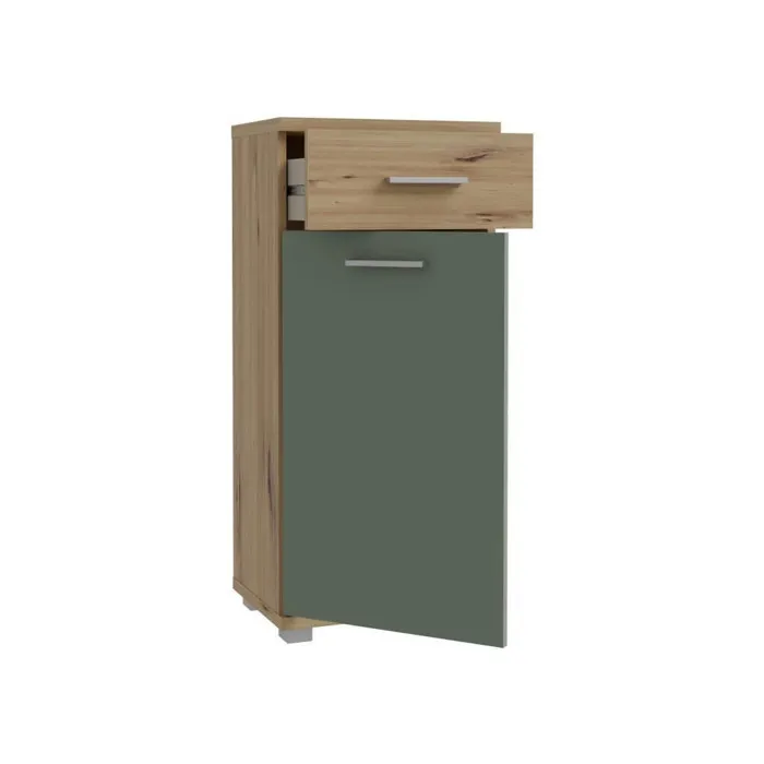 Forte Mueble de Baño FORTE Roble Artesanal / Verde Salvia 40,2 x 28,9 x 87,6 cm 4