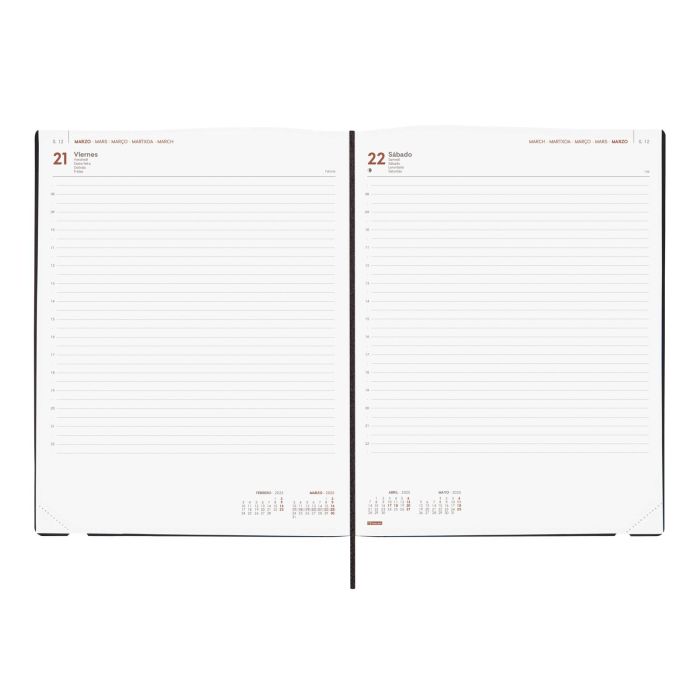 Finocam Agenda Anual Dynamic Mara Y12-210x270 mm 1Dp Negro 2025 4