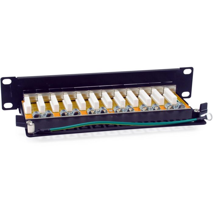Equip Patchpanel 12x RJ45 Cat6A 10" FTP 1HE Premium schwarz 2 Equip Patchpanel 12x RJ45 Cat6A 10" FTP 1HE Premium schwarz 2