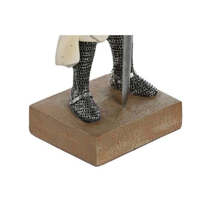 Figura Tradicional DKD Home Decor Blanco Plateado 8 x 25 x 10 cm (2 Unidades) 2 Figura Tradicional DKD Home Decor Blanco Plateado 8 x 25 x 10 cm (2 Unidades) 2