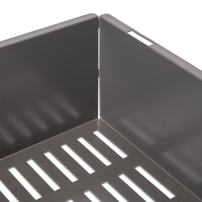 Emuca Cajón metálico para armarios y vestidores Quartz, 540 (M70), Acero, Titanio 4