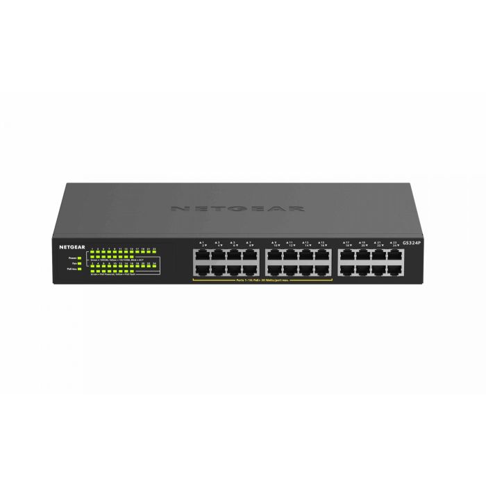 NETGEAR GS324P-100EUS Switch Gigabit Ethernet de 24 puertos PoE+ No administrado 1U para montaje en rack 4