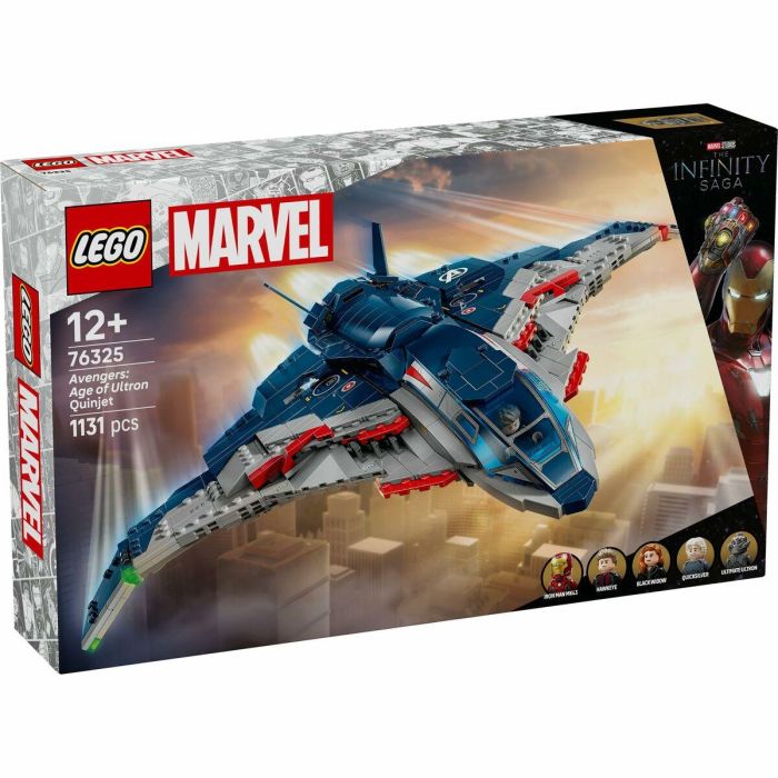 Lego Marvel 76325 Vengadores: La Era de Ultrón Quinjet Juego de Construcción para Niños de 10 Años 6