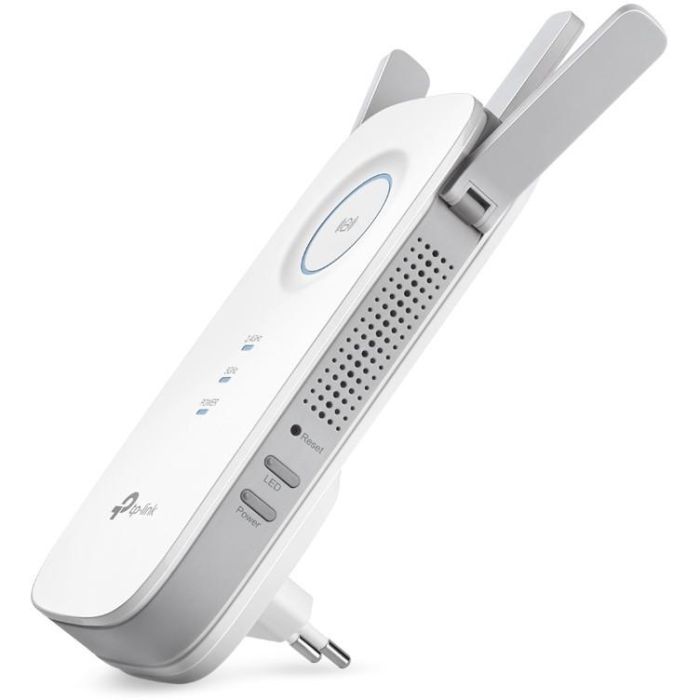 TP-Link RE450 Extensor de Rango Wi-Fi AC1750 Doble Banda con 3 Antenas Externas y Puerto Gigabit Ethernet