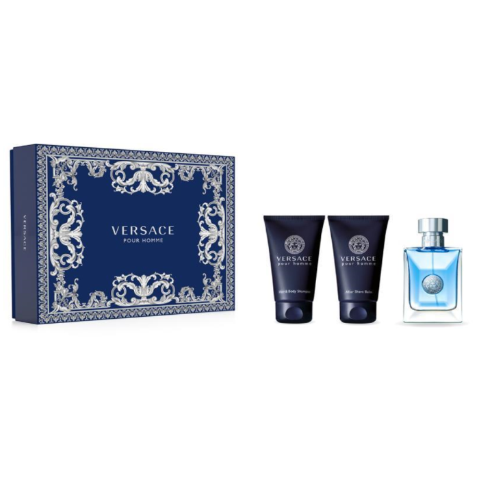 Versace Pour homme eau de toilette 50 ml vaporizador + locion corporal perfumada 50 ml + locion after shave 100 ml Versace Pour homme eau de toilette 50 ml vaporizador + locion corporal perfumada 50 ml + locion after shave 100 ml