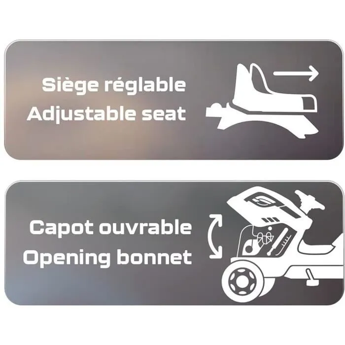 Smoby 3032167101310 Tractor de Pedal Farmer XL con Remolque - Negro 3