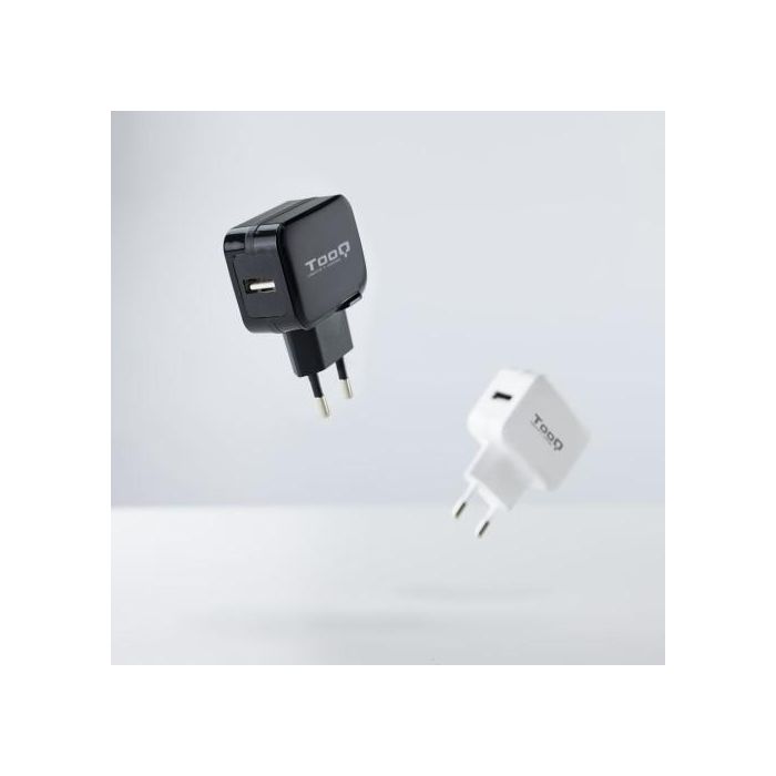 Cargador de Pared TooQ TQWC-1S01/ 1xUSB/ 12W/ Negro 4