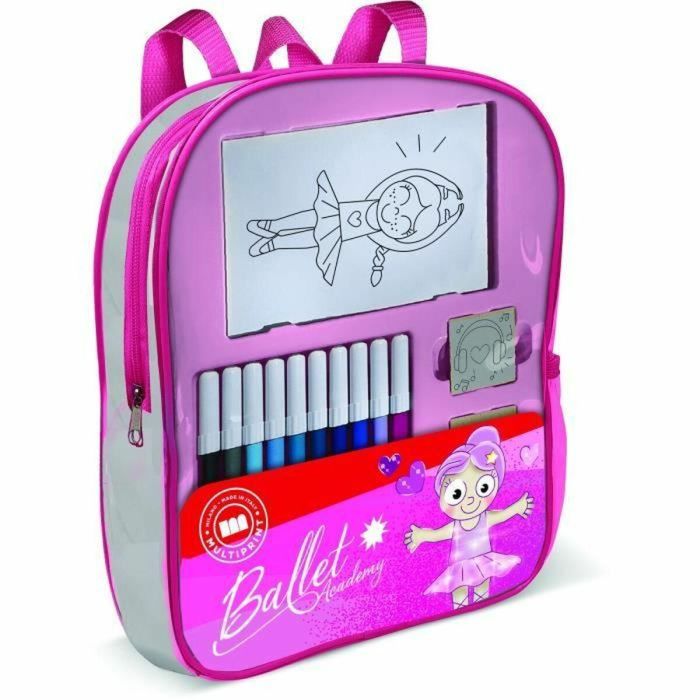 Multiprint 24106 Mochila Llena con 4 Sellos de Ballet MUL8009233241060
