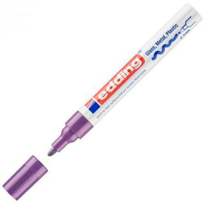 Rotulador permanente Edding Violeta 2-4 mm (10 Unidades)