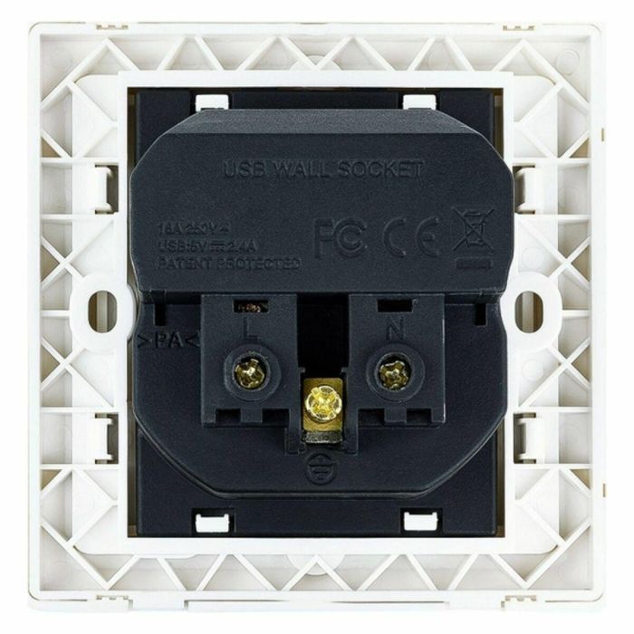 Enchufe Pared con 2 Puertos USB NANOCABLE 10.35.0010 5V/2.4A 5 V 2,4 A 1