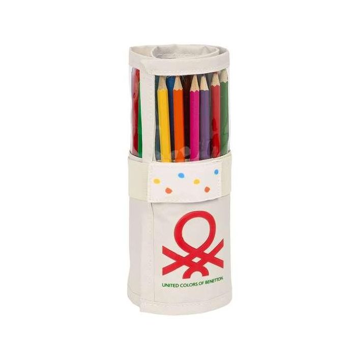 Estuche Escolar con Accesorios Benetton Topitos (27 Piezas) (7 x 20 x 7 cm) Estuche Escolar con Accesorios Benetton Topitos (27 Piezas) (7 x 20 x 7 cm)