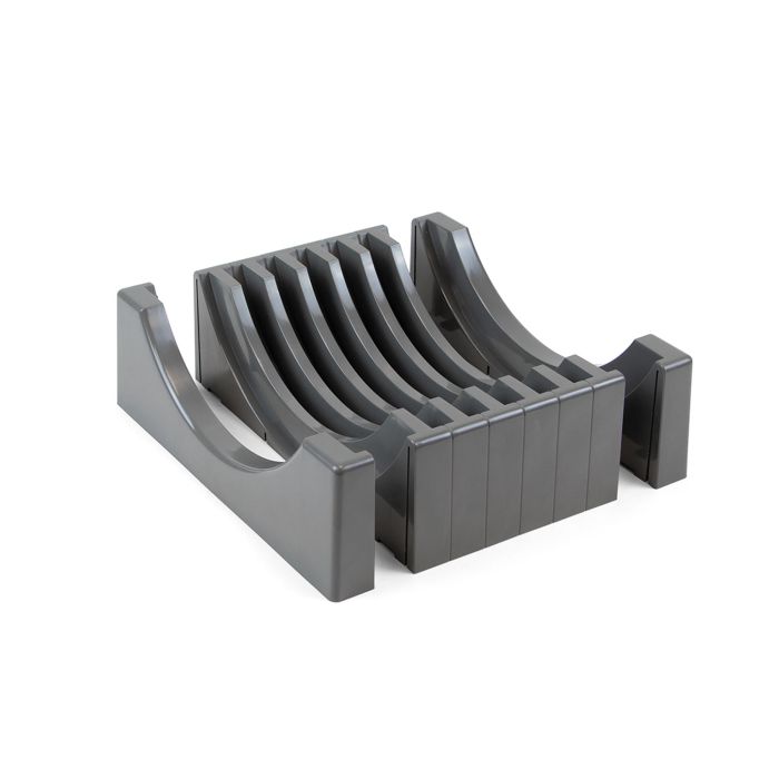 Emuca Kit de organizadores de platos para muebles, con capacidad para 13 platos, Plástico, Gris antracita 4 Emuca Kit de organizadores de platos para muebles, con capacidad para 13 platos, Plástico, Gris antracita 4