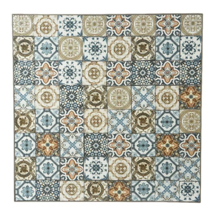 Mesa metálica/mosaico bistro color marrón para exterior 78x78x77cm 2 Mesa metálica/mosaico bistro color marrón para exterior 78x78x77cm 2