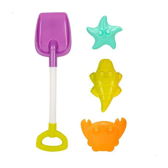 Color Baby Pala Playa con 3 Moldes en Red 39 cm - Modelos Surtidos 3