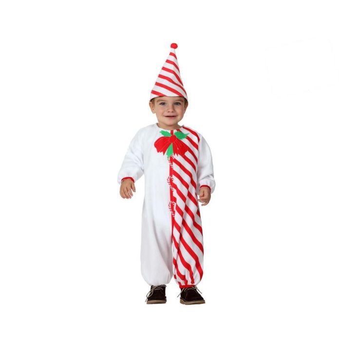 Disfraz Bastón De Caramelo Bebé Navidad 0-6 Meses - Mono y Gorro Blanco para Niño Disfraz Bastón De Caramelo Bebé Navidad 0-6 Meses - Mono y Gorro Blanco para Niño