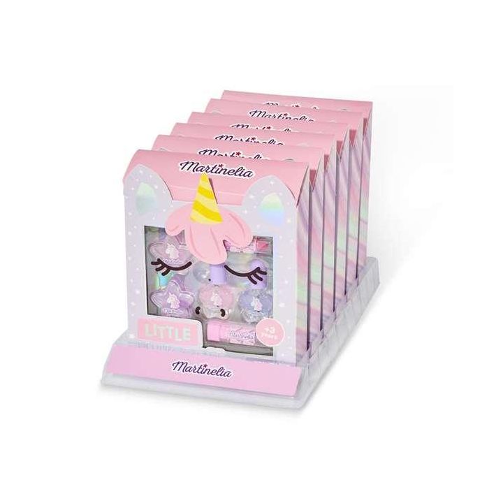 Aquarius Cosmetic Martinelia Little Unicorn Face Box, 2 Esmaltes, 2 Bálsamos, 2 Pintalabios, 3+ Años, Inglés, Español, Francés, Portugués, Italiano 3