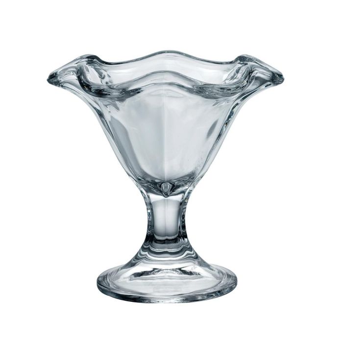 Bormioli Rocco Copa Helado Primavera de Vidrio Transparente 24 cL - Set de 6 Unidades, Fabricado en Italia y Apto para Lavavajillas