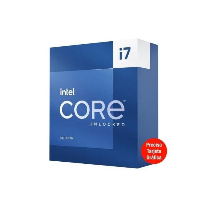 Intel BX8071513700F Procesador Core i7-13700F 13ª Gen 16 núcleos 24 hilos 5.2GHz max Socket 1700 30MB Caché sin gráficos 2