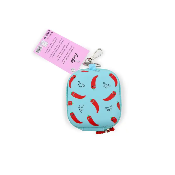 Wondee Mini estuche organizador para auriculares, cables, USB, otros artículos pequeños, resistente, con mosquetón. Dimensiones 100x40x85 mm 4