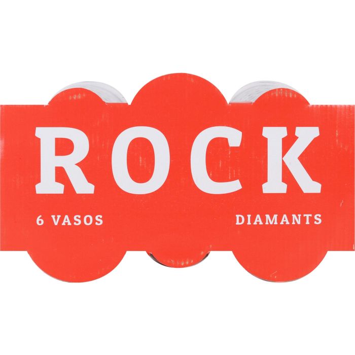 La Mediterranea - Set de 6 Vasos de la Colección Rock Diamants con Capacidad de 290 ml y Dimensiones de 8 cm de Diámetro por 9 cm de Alto (6 Cajas) 3