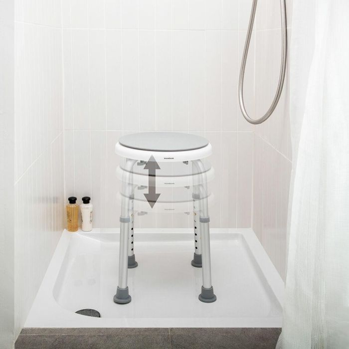Taburete de Baño Giratorio y Regulable Roshawer InnovaGoods 1 Taburete de Baño Giratorio y Regulable Roshawer InnovaGoods 1