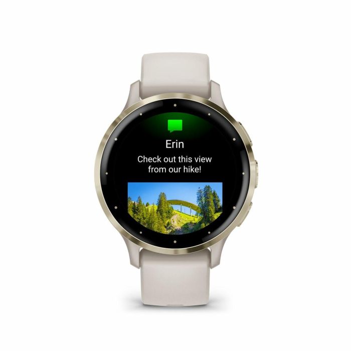 Garmin AAAAL87491 Reloj inteligente con GPS Venu 3S, 30,4 mm (1,2"), acero dorado suave, caja marfil, correa silicona marfil 7