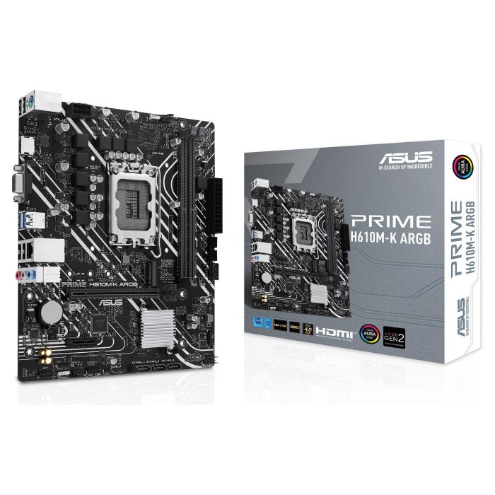 ASUS PRIME H610M-K ARGB Intel LGA 1700 DDR5 HDMI/VGA PCIE4.0 4SATA3 USB3.2 MATX 0 ASUS PRIME H610M-K ARGB Intel LGA 1700 DDR5 HDMI/VGA PCIE4.0 4SATA3 USB3.2 MATX 0