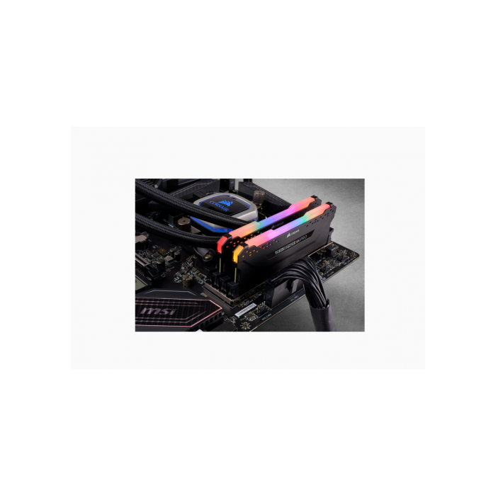 Corsair CMW32GX4M2E3200C16 Módulo de Memoria RAM DDR4 RGB PRO 32GB (2x16GB) 3200MHz CL38 para PC 3