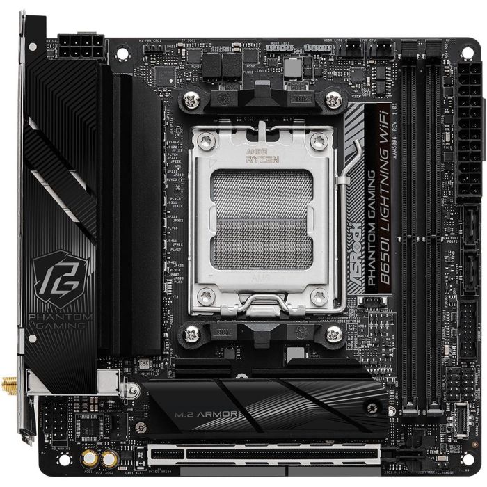 ASRock B650I Lightning WiFi Placa Base para AMD Socket AM5, Mini ITX, DDR5, WiFi 6E, 2.5Gb Ethernet 2 ASRock B650I Lightning WiFi Placa Base para AMD Socket AM5, Mini ITX, DDR5, WiFi 6E, 2.5Gb Ethernet 2