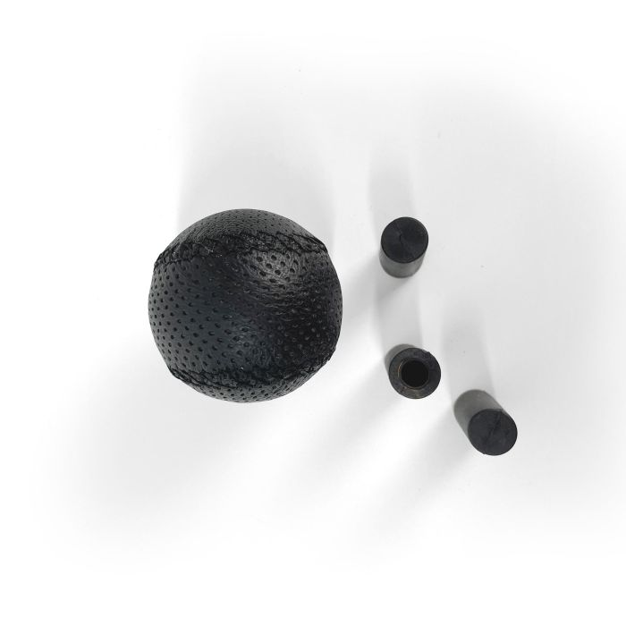 Occ Sport Pomo Palanca Cambios Piel Negro Redondo Corto OCCPOM002 Universal Ajuste 3