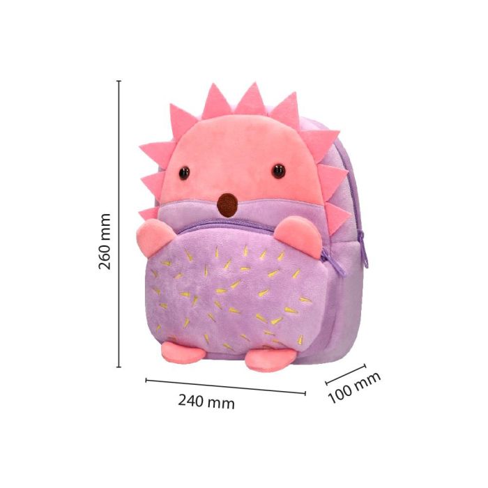 Cartera Preescolar Liderpapel Mochila Infantil Peluche Erizo 260x100x240 mm 1