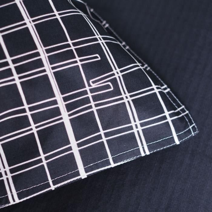 Today 116553 Juego de Cama Sunshine Algodón 240x260 cm + 2 Fundas Almohada 63x63 cm Estampado Cuadros para 2 Personas 1