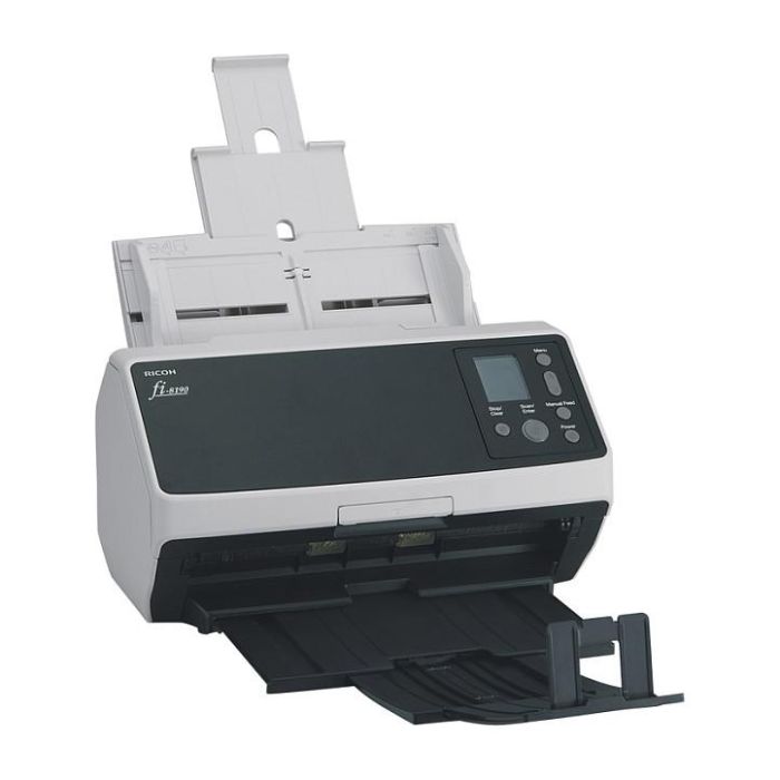 Ricoh fi-8190 Escáner Documentos - 90 ppm, Escaneo Dúplex, ADF + Alimentación Manual, Gris/Negro
