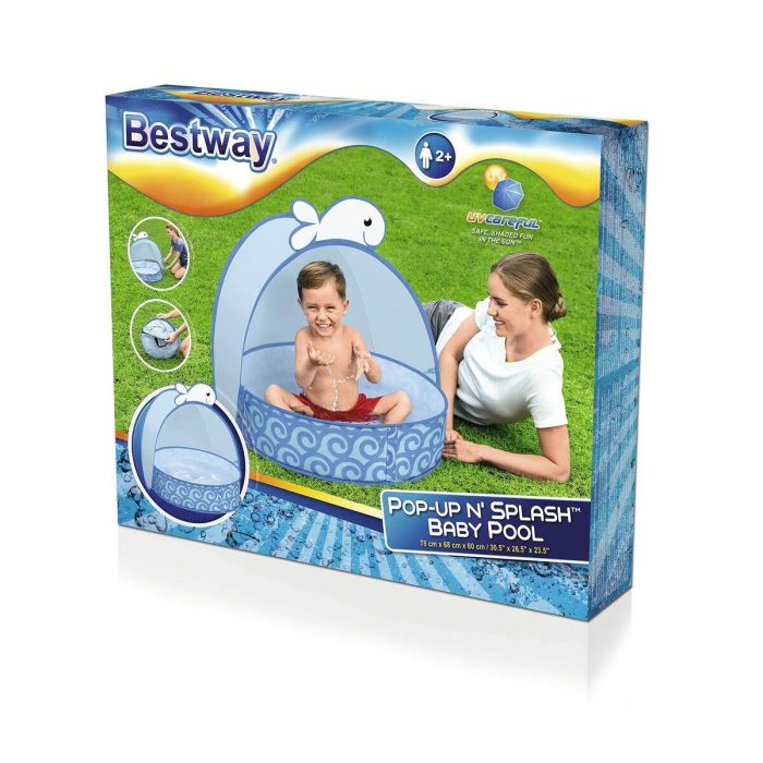 Bestway Piscina Infantil Automontable Ballena 78x68x60 cm +2 Años Jardin 52577 6