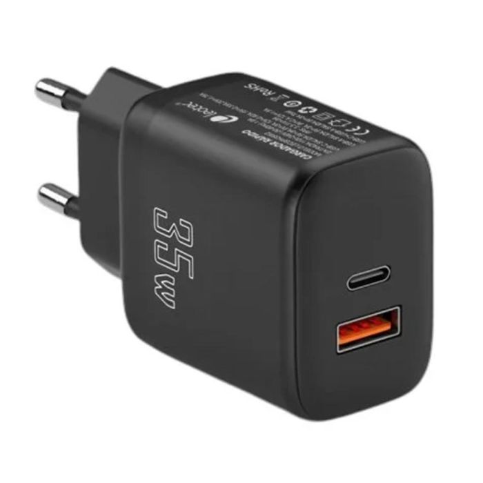 Leotec LECSPH35W2K cargador de dispositivo móvil Universal Negro Corriente alterna Carga rápida Interior Leotec LECSPH35W2K cargador de dispositivo móvil Universal Negro Corriente alterna Carga rápida Interior